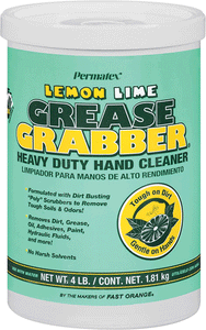 Permatex Grease Grabber Lemon Lime Hand Cleaner, 4 lb Tub