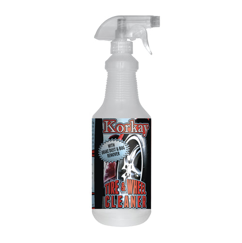 Korkay Tire & Wheel Cleaner, 32 oz Spray Bottle